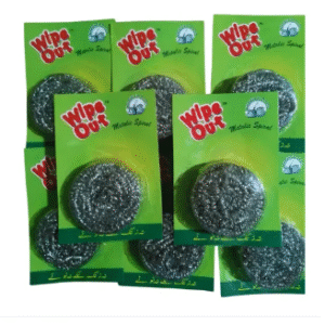 Wipe Out Heavy‑Duty Steel Scourer  ( Pack Of 12 )